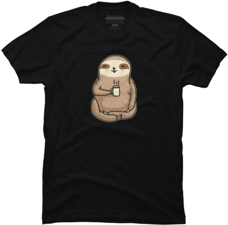 Coffee Sloth $25 - Australia T Shirt Design (480x480), Png Download