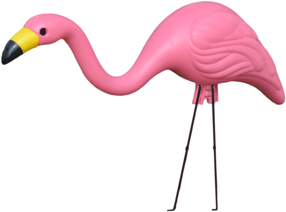 Plastic Flamingo Png - Lawn Flamingo Transparent (1098x727), Png Download