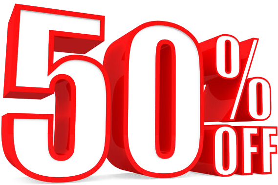 50 Off Free Png - 50 Off (670x447), Png Download