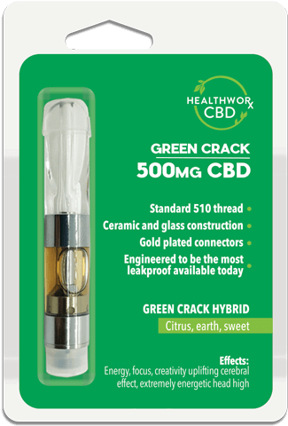 500mg Green Crack Cbd Vape Cart - Fluorescent Lamp (500x500), Png Download
