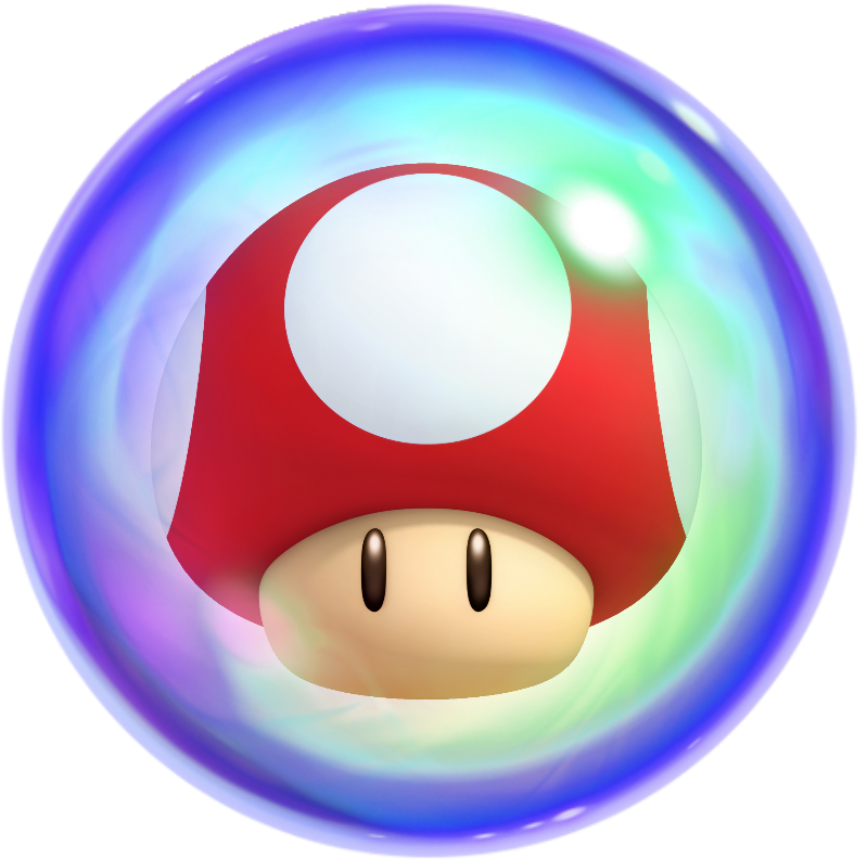 Download Bubble Mushroom Nsmbw2 Circle PNG Image with No Background