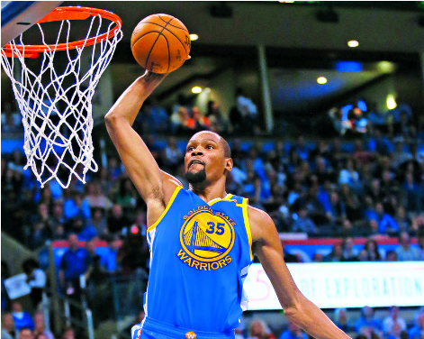 Kevin Durant Shooting Png Download - Kevin Durant Autographed Warriors Signed Basketball (667x375), Png Download