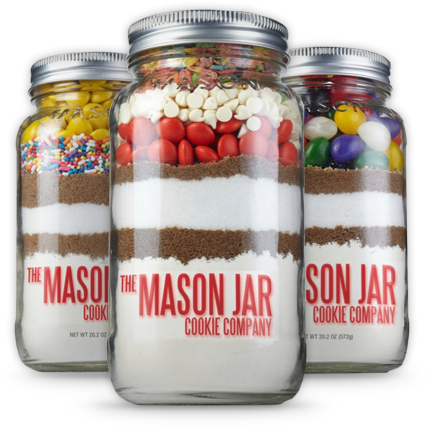 Mason Jar - Mason Jar Cookie Company (426x436), Png Download