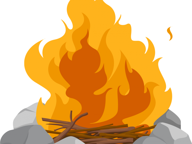 Camp Free On Dumielauxepices Net Background - Campfire Vector (640x480), Png Download