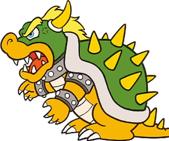 Bowser Artwork - Bowser Super Mario Bros (573x476), Png Download