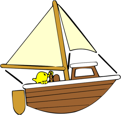 Sailboat - Sail (400x383), Png Download