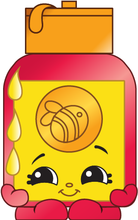 Lemon Honey Tea Runny Honey - Shopkins Runny Honey (576x495), Png Download
