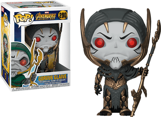 Vinyl Figure Features Child Of Thanos And Member Of - Funko Pop Corvus Glaive (600x600), Png Download