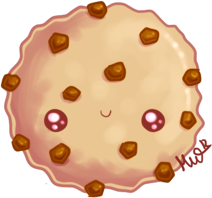 Milk And Cookies Sweets Clipart Clip Art Milk Biscuits - Anime Kawaii Cookie (430x410), Png Download