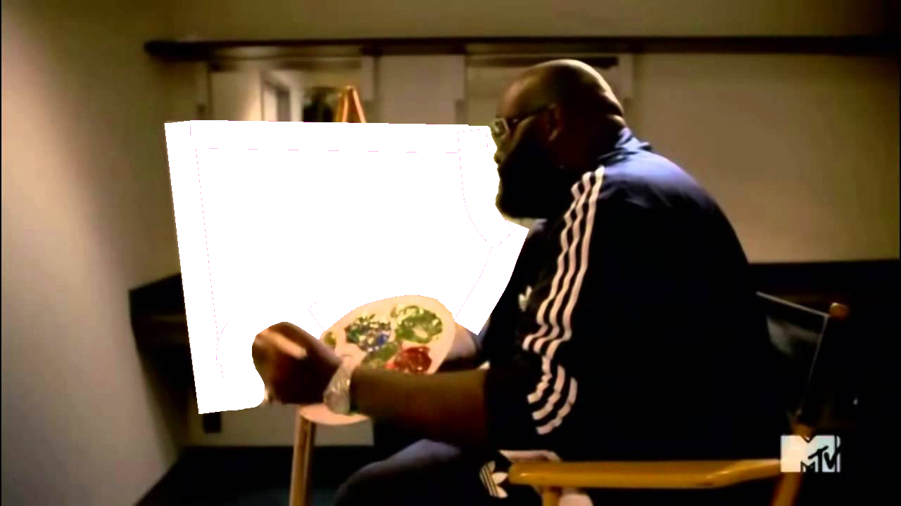 Rick Ross Painting Like Bob Ross - Rick Ross And Bob Ross (1280x720), Png Download