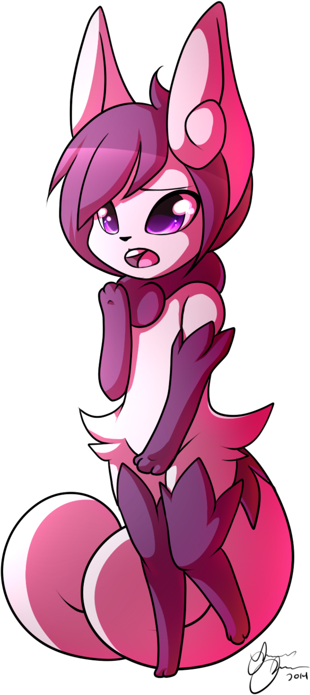 Meownow Full Body Cell Shaded Example By Freeze - Full Body Cell Shaded (900x1552), Png Download