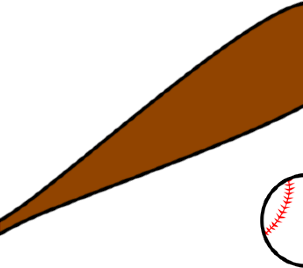 Baseball Bat Clipart Fall Clipart Hatenylo - Baseball Bat Clip Art (1024x1024), Png Download