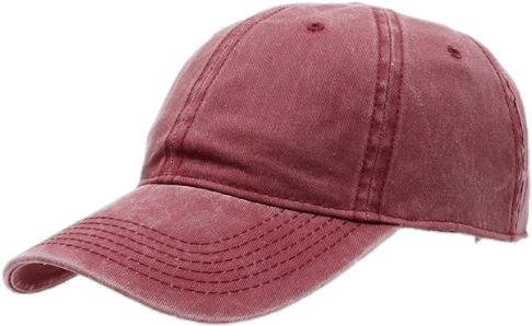 Download Red Baseball Cap Red Washed Out Hat Png Image With No