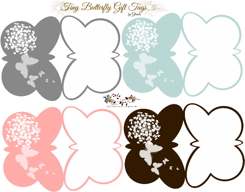 Butterfly Gift Tags Free-download Free Printable Gift - 3drose Happy Birthday Aunt. White Flowers. Best Seller (825x660), Png Download