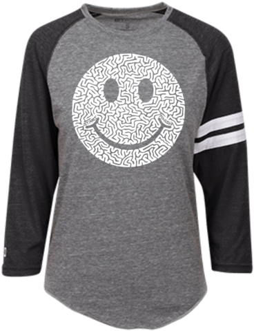 White Smiley Face Heathered Vintage T-shirt - Fight Like A Lyme Warrior Heathered Vintage Shirt (480x480), Png Download