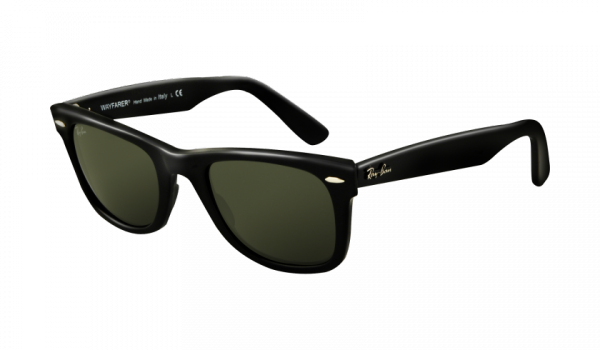 Óculos Ray Ban New Wayfarer Médio Preto Brilho Rb2140 - Ray Ban Wayfarer (600x350), Png Download