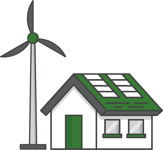 Distributed Generation - Electricity Generation Model Clipart (525x484), Png Download