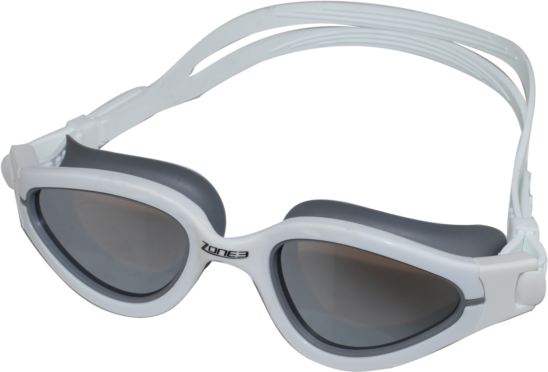 Zone3 2014 Aquaventure Goggles White - Zone 3 Aquaventure Goggles Revo - White (2372x1590), Png Download
