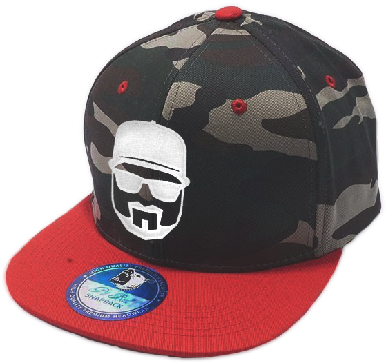Red Camo Snapback (600x600), Png Download