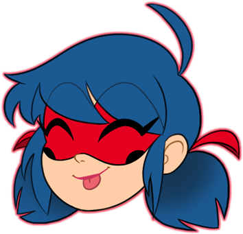 Icon Ladybug Tongue - Miraculous Ladybug Icon (408x408), Png Download