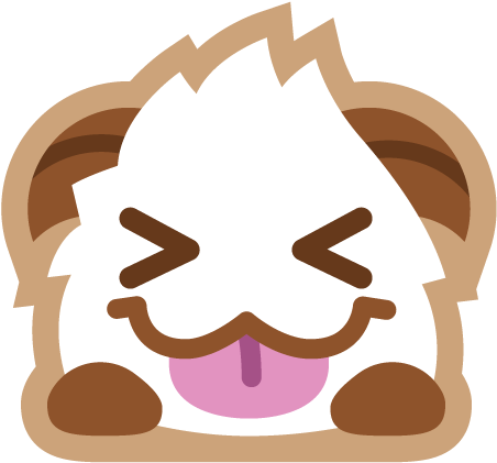 Poro Sticker Tongue - Emojis League Of Legends (500x500), Png Download