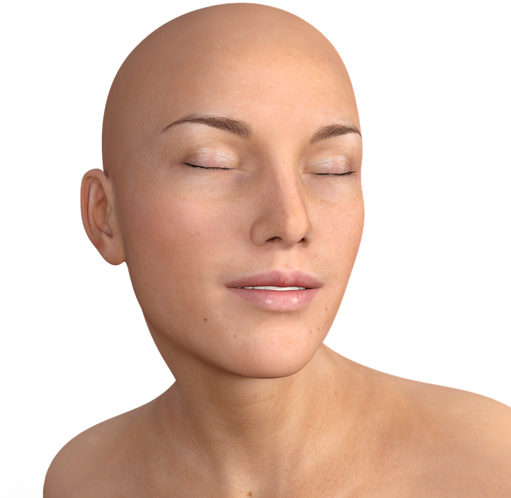 Bald Hair Png - Botox Områden (720x720), Png Download