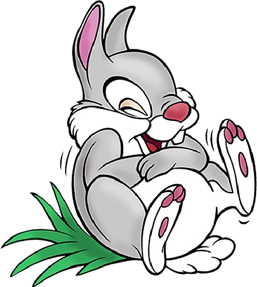 Bambi Clip Art Page - Laughing Bunny Clipart (600x600), Png Download