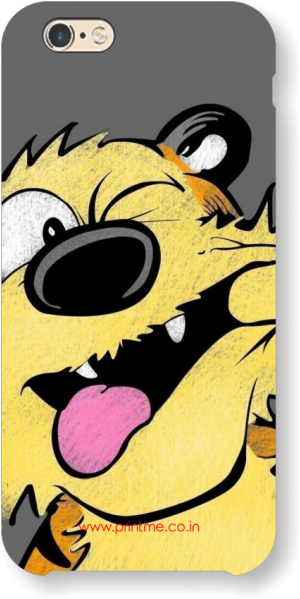 2d Cartoon Tongue Case - Calvin And Hobbes (500x600), Png Download