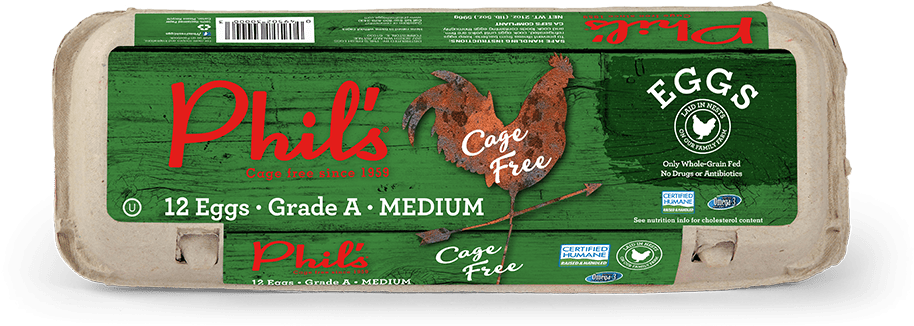 Cage Free - Medium Eggs - Rooster (1110x347), Png Download