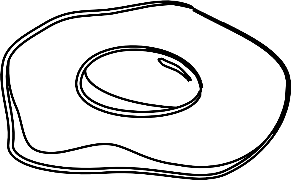 Egg Black White Line Art 999px 76 Egg Yolk Clipart Black And White