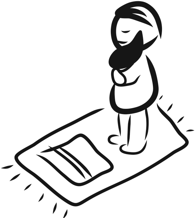 Islam Png Hd - Muslims Praying Transparent (720x720), Png Download