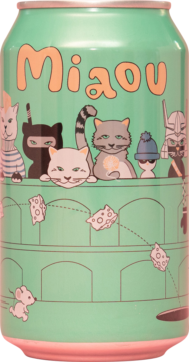 Miaou Can Crop (624x1197), Png Download