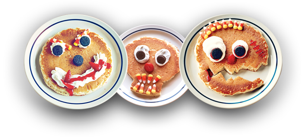 Free Scary Face Pancakes At Ihop On October - Ihop Halloween Free Pancakes 2017 (620x282), Png Download