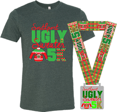 Southport Ugly Sweater 5k - Christmas Jumper (450x450), Png Download