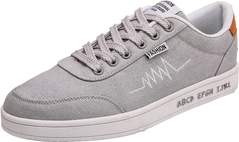Emaor High Fashion Casual Shoes Classic Low Lace-up - Gray White Adidas Mens Shoes (800x800), Png Download