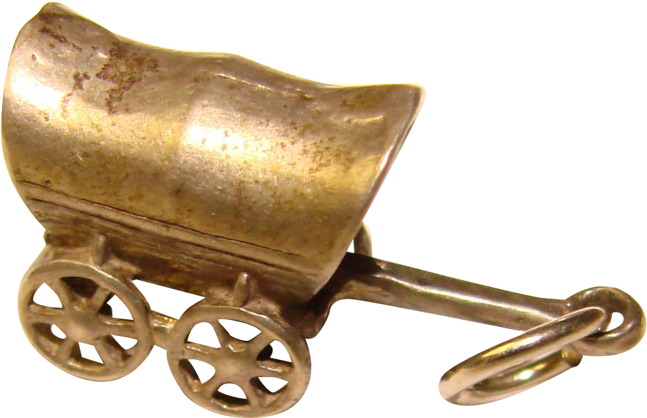 Vintage Jewelry Under $25 Yes Please - Awesome Sterling Covered Wagon Vintage Charm (937x937), Png Download