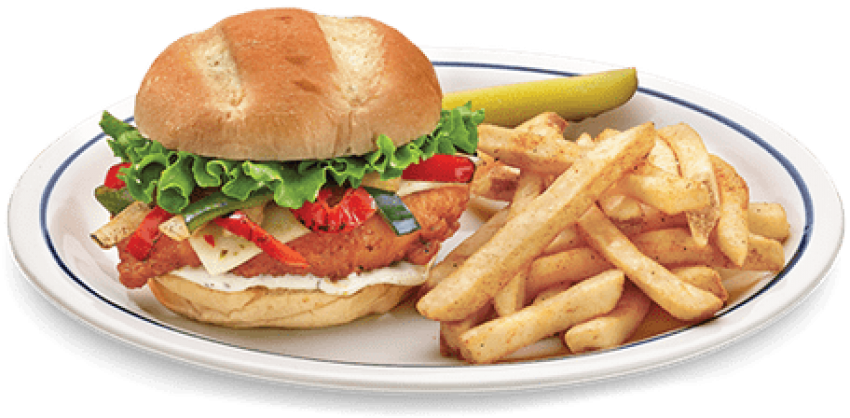 Ihop Spicy Chicken Ranch Sandwich - Spicy Chicken Ranch Sandwich (500x334), Png Download