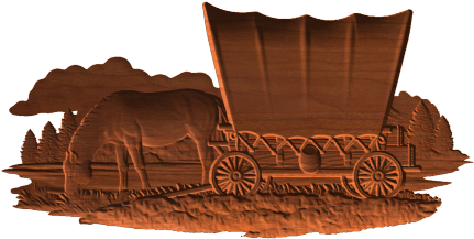 Covered Wagon - Couch (430x430), Png Download