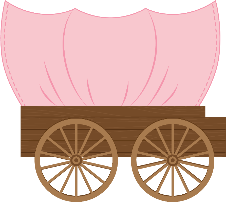 Free Download Gammal Cykel Clipart Covered Wagon Clip - Png 4 Cowgirl Party (900x796), Png Download