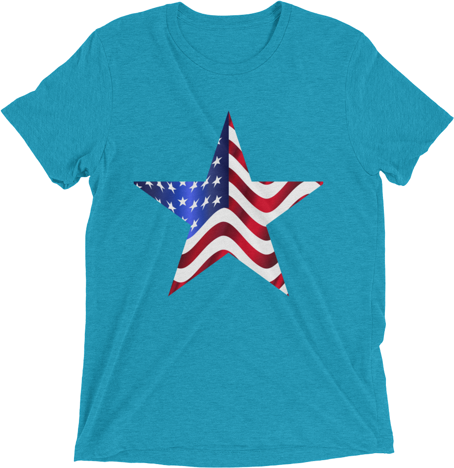 Short Sleeve T-shirt With Us Flag On Star Design 1 - Gifts For Football Fans - Jj Watt - Texans - Nfl (1000x1000), Png Download