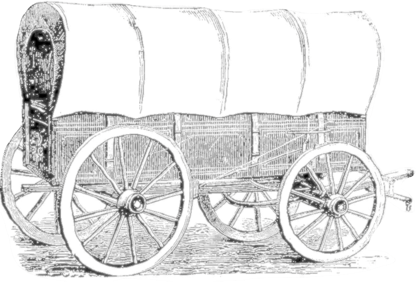 4/5 Covered Wagons $8 Admission Per Adult Piney Flats, - Carriage (828x562), Png Download