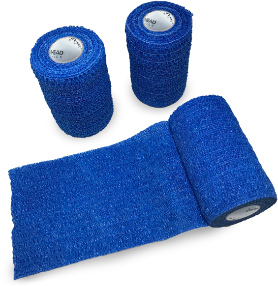 Arrow Vet Co Cohesive Stretch & Tear Vet Wrap, Blue - Vet Wrap (600x600), Png Download