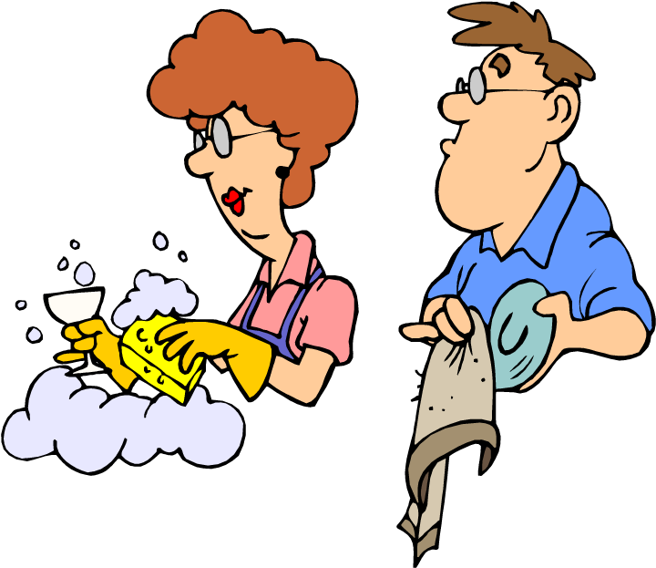 Two - Clipart Of People Doing Things (750x644), Png Download