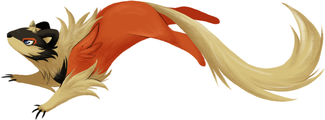 Little Dragon Weasel - Illustration (1185x481), Png Download