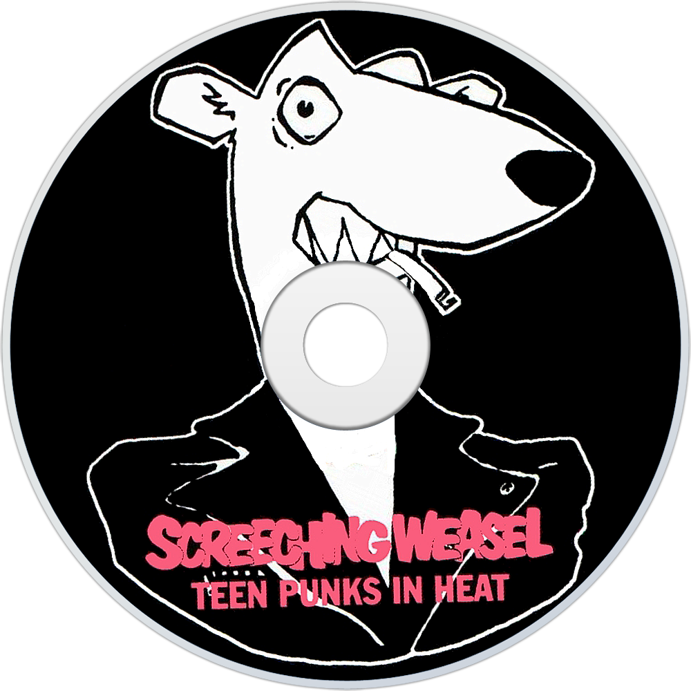 Screeching Weasel Teen Punks In Heat Cd Disc Image - Screeching Weasel-thank You Very Little (2cd) (1000x1000), Png Download