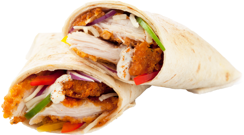 Chicken Fajita Wrap - Veg Kathi Roll Png (800x800), Png Download
