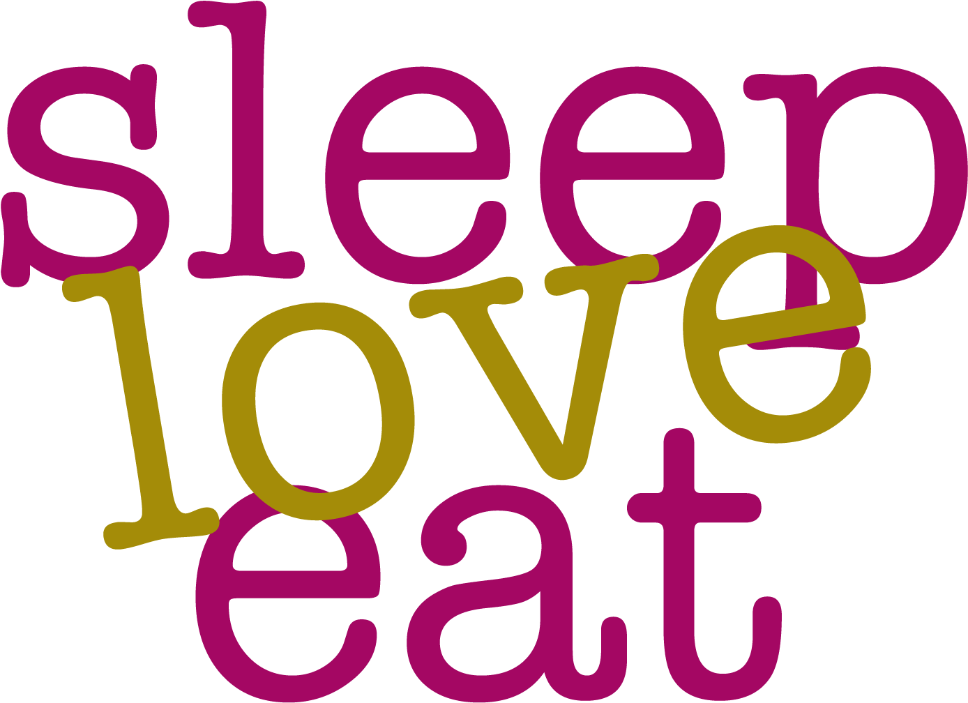 Sleep Love Eat - Love Sleep And Food (1500x1500), Png Download