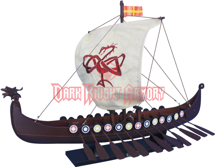 24 Inch Drakkar Viking Longship Model - Handcrafted Model Ships Viking-24-serpent Viking Drakkar (751x751), Png Download