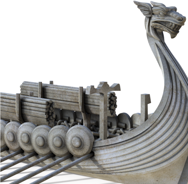 Also, The Anchor Must Be Printed With Supports Touching - Viking Longship (600x600), Png Download
