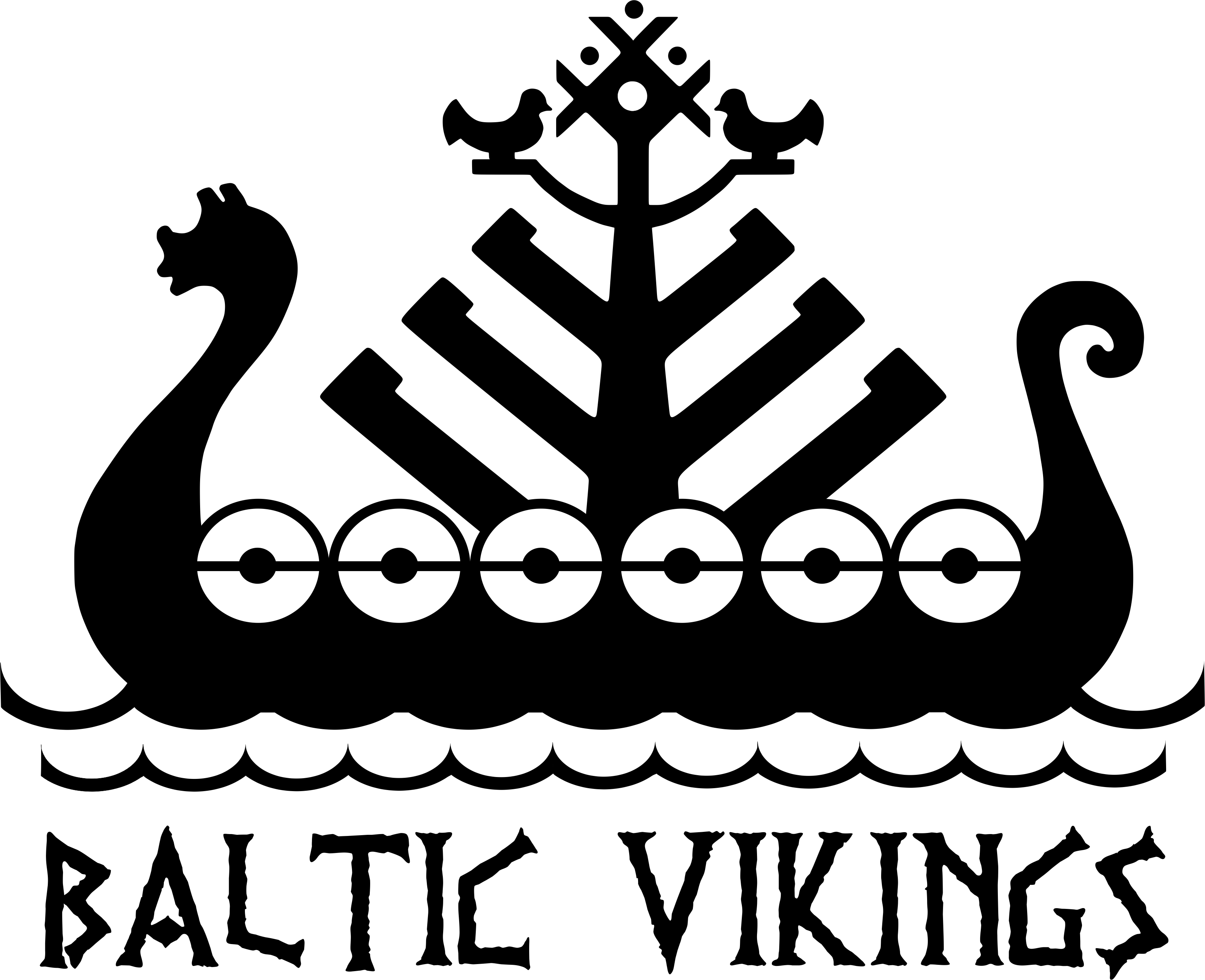 Baltic Vikings - Viking Font (3252x2646), Png Download